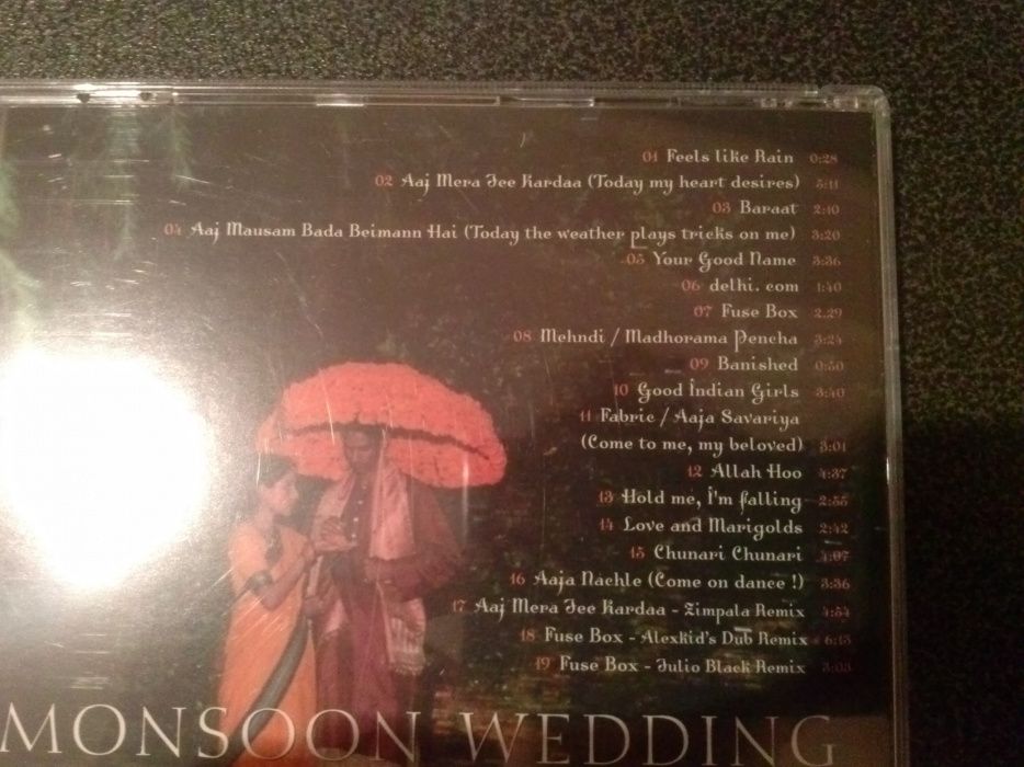 Płyta cd muzyka filmowa monsunowe wesele, na prezent, Indie