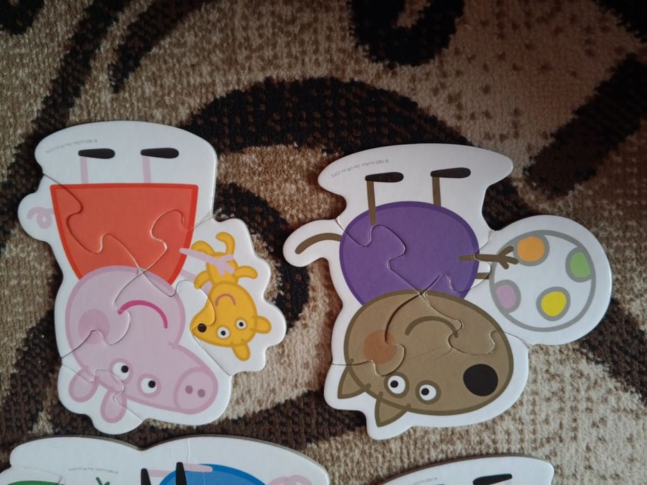 Цупкі пазли 4 в 1 для найменших Щенячий патруль Свинка Пеппа