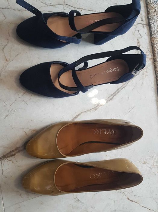 Buty skorzane drogie r39 i szpilki 40