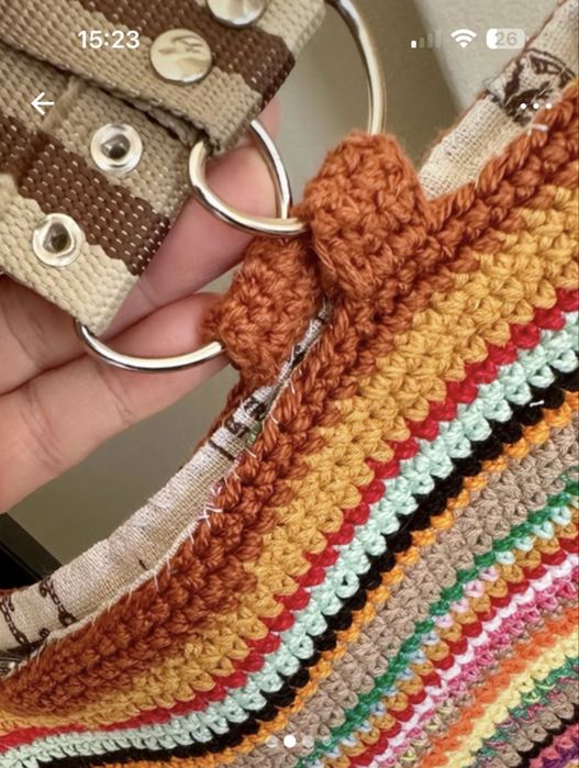 Bolsa se croche feita a mão