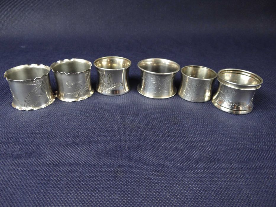 Srebrne serwetniki próba 3/800