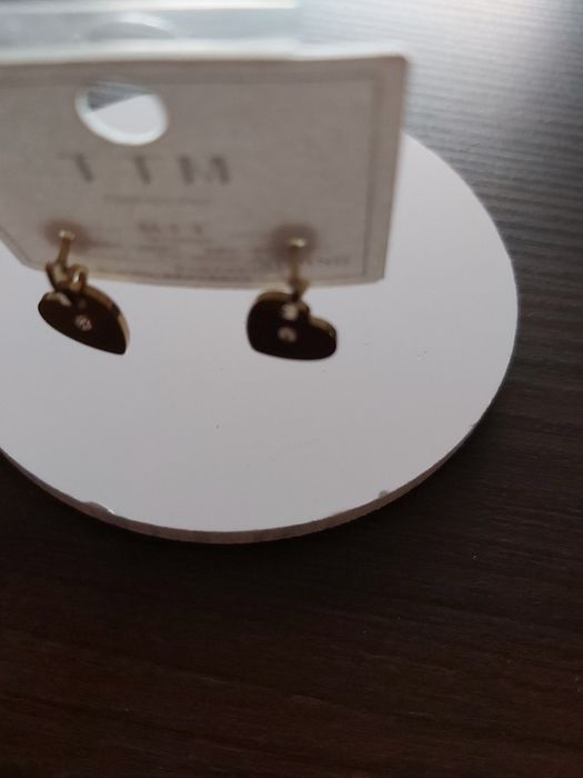 Kolczyki wkrętki 316L, nowe