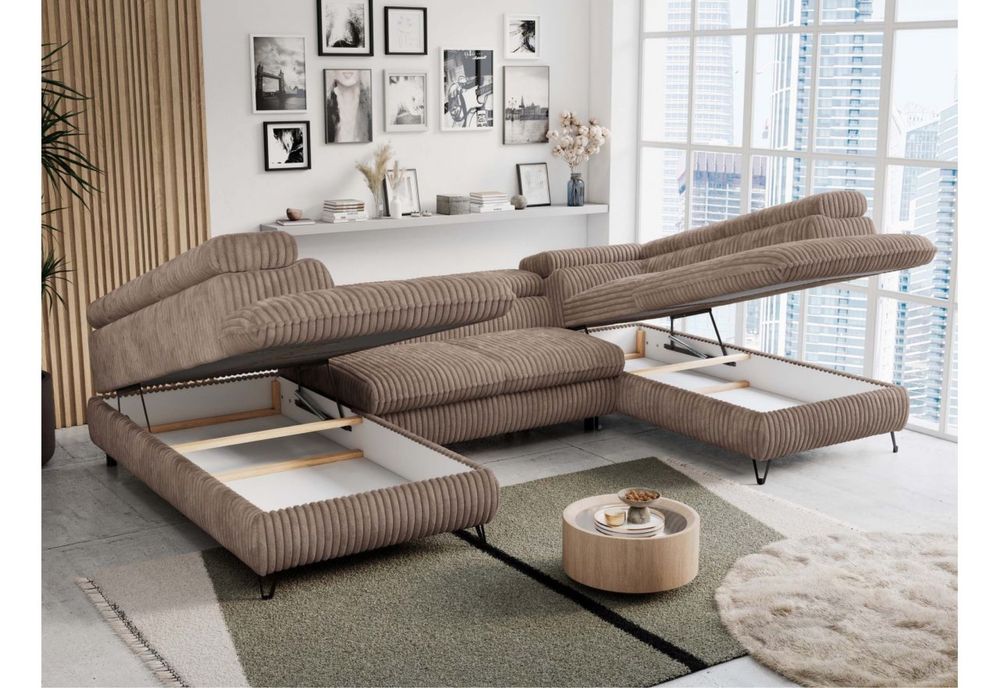 Kanapa, duży narożnik beżowy