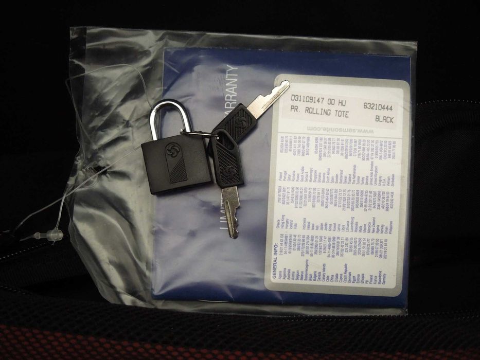 Samsonite Rolling Tote preto - para portátil e bagagem - óptimo estado