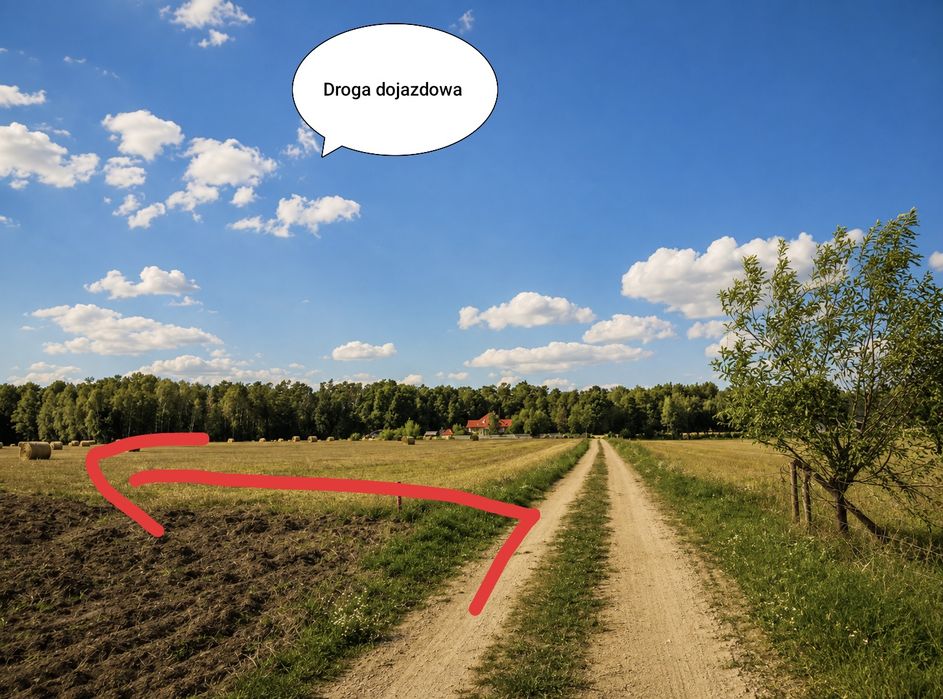 Sprzedam działkę rolno-budowlaną z W/Z 3000 m 2