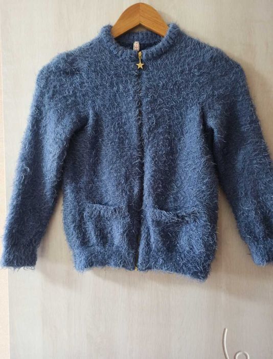 Кофта на молнії  128-134см,на кнопках 128см,кардиган с бусінами 128 см