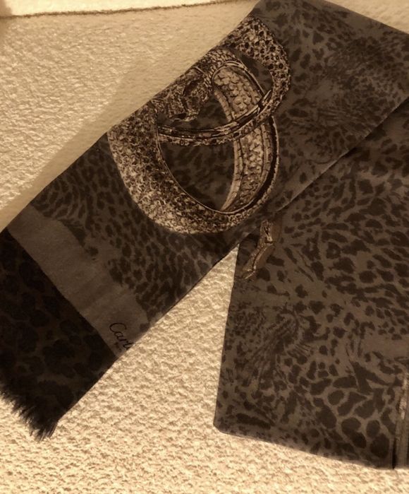 Echarpe da CARTIER em lã/seda/caxemira nova sem etiqueta