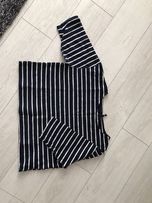 Crop top krótka bluzka paski Stradivarius