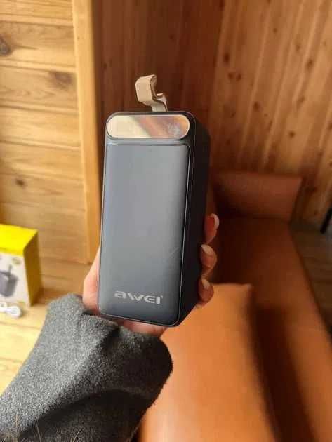 Павербанк 100000 mAh PowerBank AWEI вихідна потужність 22.5w дисплей