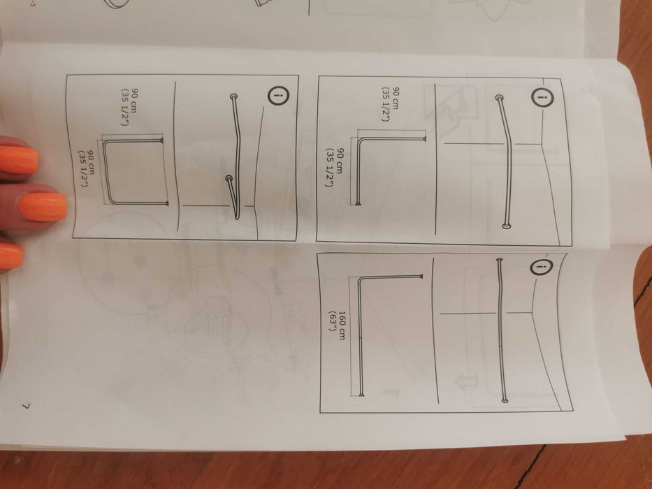 Varão duche/banheira