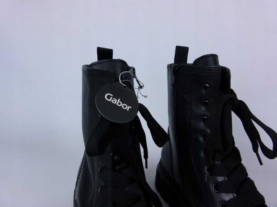 Gabor skórzane botki workery 37,5 24,5 cm z metką