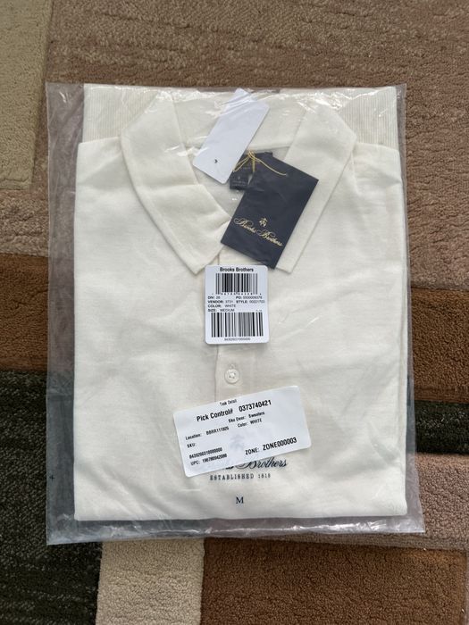 Brooks Brothers Merino Wool Sweater Polo MS01287