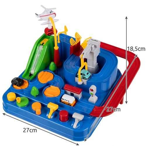 Tor przeszkód samochodowy zabawka