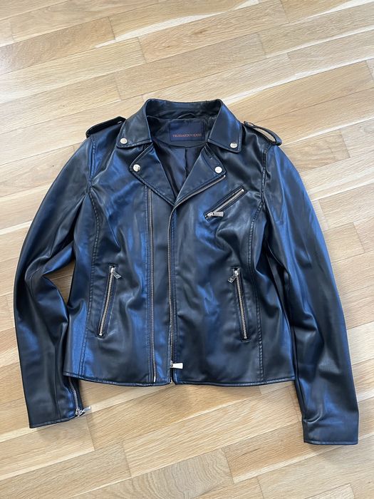 Kurtka ekoskóra Trussardi Jeans 44 czarna