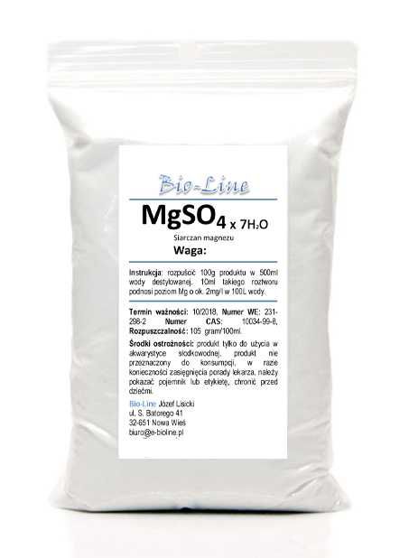 MgSO4*7H2O Siarczan Magnezu czysty do 99,9% 100g nawóz do akwarium