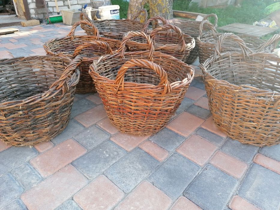 Корзина лоза деревняні декор великі