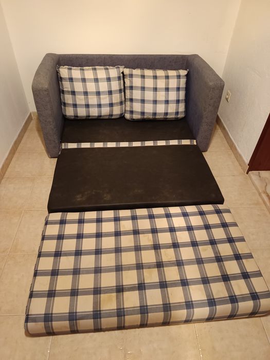 Sofá Cama Azul - Cambalhota