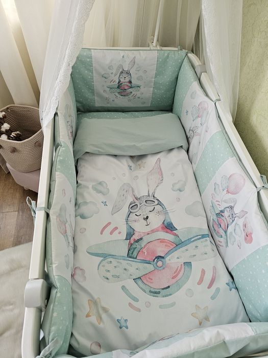 Кошик у ПОДАРУНОК Комплект бортиків Комплект бортиков,белье в детскую