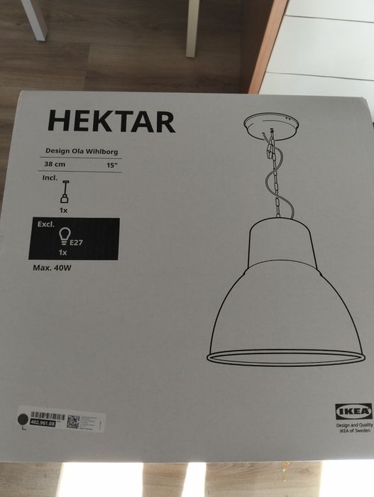 Candeeiro de tecto Hektar cinzento