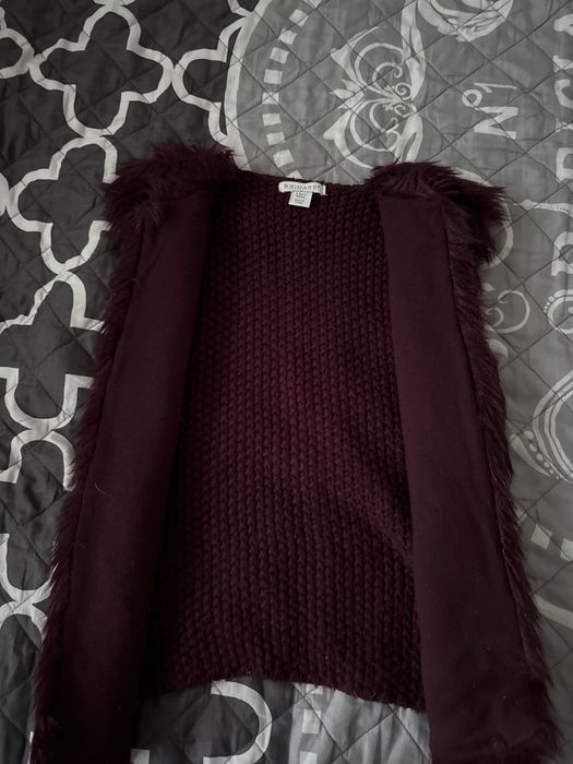 Kamizelka futerko sweterek rozmiar 134/140
