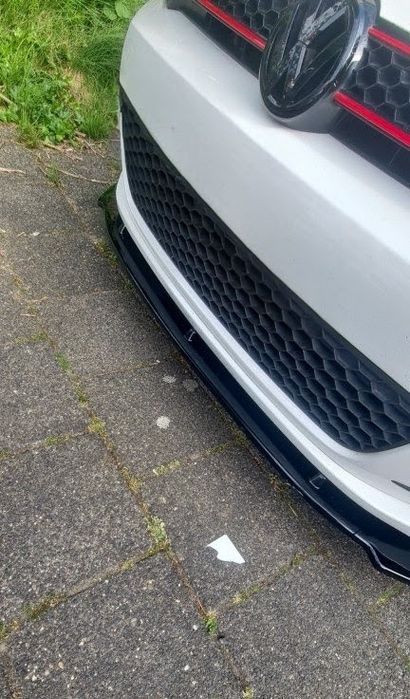 Lip frontal para VW Golf Mk6 GTI/GTD - preto brilhante - NOVO