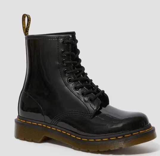 1460 Woman's patent leather lace up boots vegan (tamanho 38)