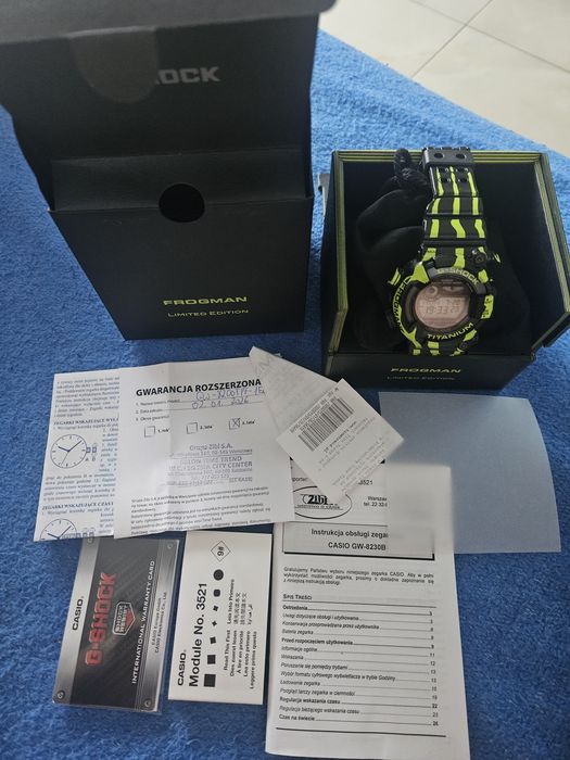 Zegarek CASIO G-SHOCK master of G Frogman GW-8200TPF-1ER zibi timetrend 3+3