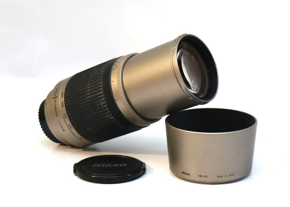 Lente Nikon AF 70-300mm objetiva em boas condições