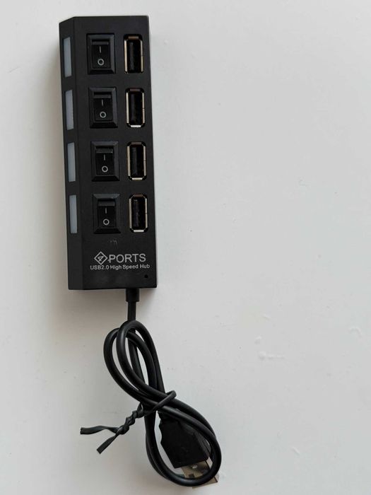 Rozdzielacz 4 Portów USB 2.0 High Speed Hub