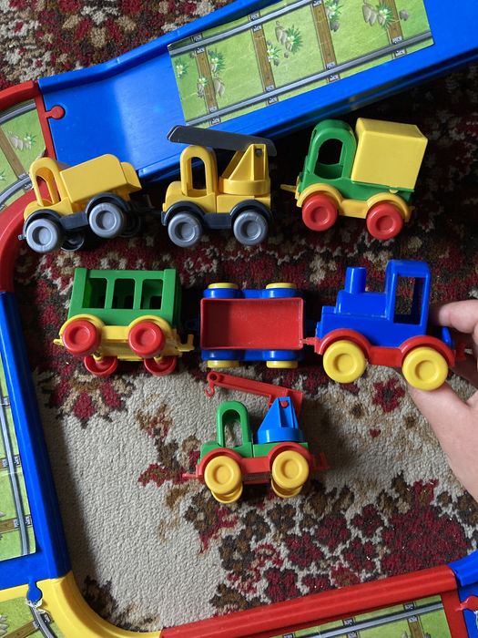 Залізнична дорога Wader, трек, 4 метри, 6 машинок