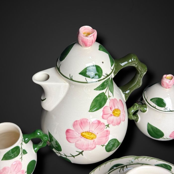 Serwis do herbaty villeroy & boch wild rose róża dla 6 osób B5/080230