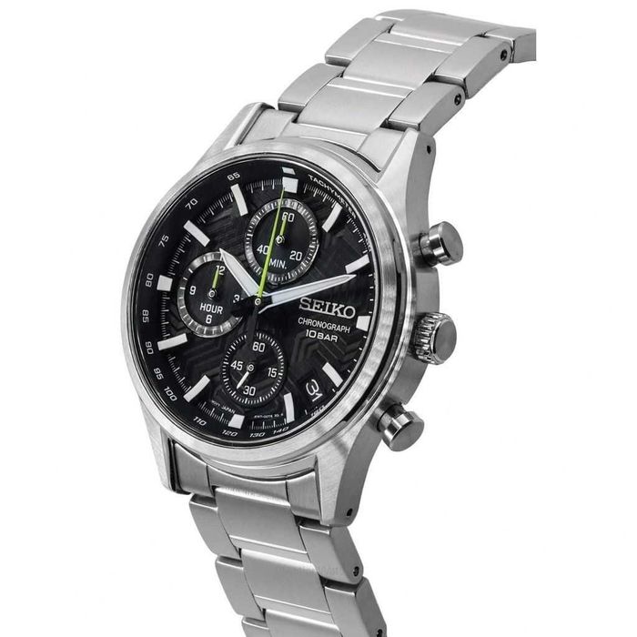 Seiko Conceptual Chronograph Czarna Tarcza Quartz SSB419P1 100M