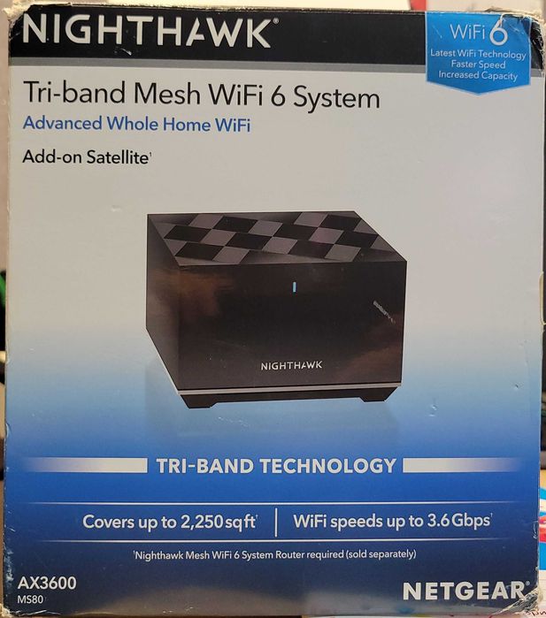 Роутер NETGEAR Mesh WiFi 6 MR70 MS80 (роутер сателіт) ax3000 ax3600: 1 ...