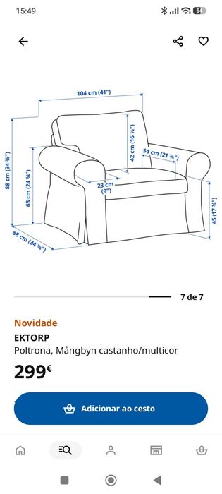 Sofá IKEA 1 lugar
