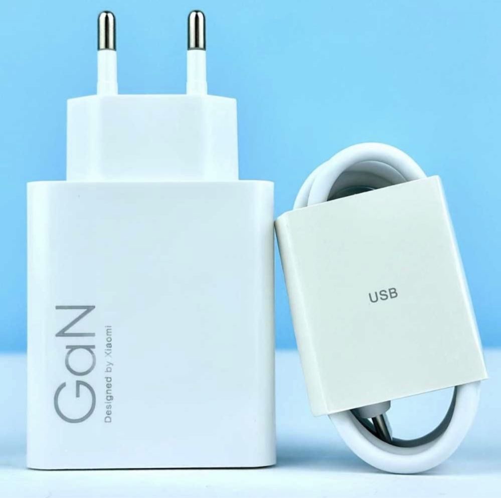 Швидка зарядка Xiaomi Mi 67W 2in1 Type-C Быстрая зарядка Редми Ксиоми ...