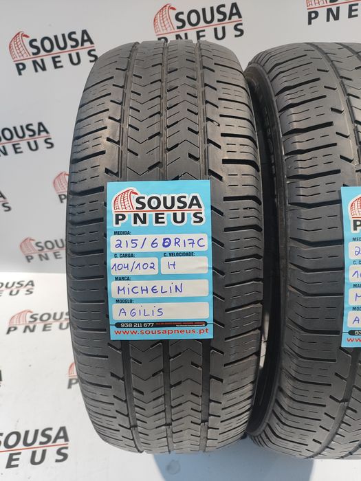 2 pneus semi novos 215-60R17 C - Michelin Agilis - Oferta dos Portes