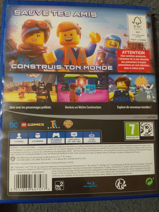 Gra LEGO Le Jeu Vidéo PS4