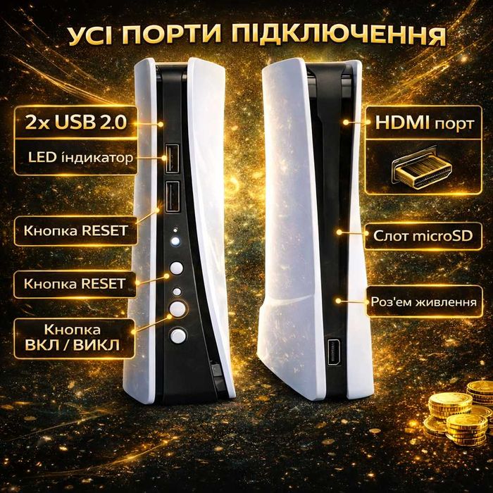 Игровая приставка Game Box PC5 256GB Linux EmuELEC 8K HDMI 5G 50000+ игр Ретро приставка для ТВ PS1 PSP N64 Sega Dendy Игровая консоль с геймпадами