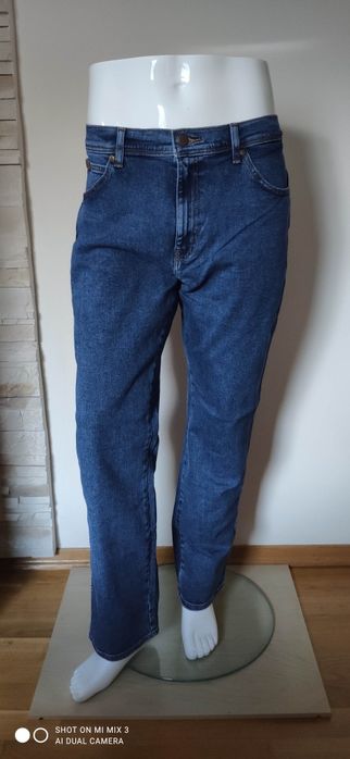 Wrangler Texas Straight Stonewash męskie jeansy rozm 36/32 jak 35/32
