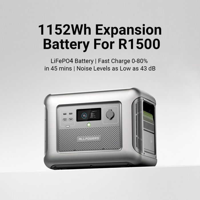Додаткова батарея ALLPOWERS B1000 для станції ALLPOWERS R1500 та R2500