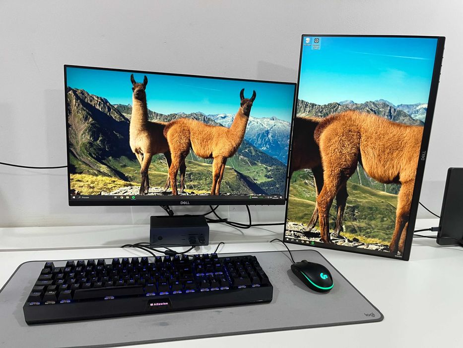 Setup Completo: PC Gaming (NZXT) + 2 Monitores Dell 24" + Periféricos