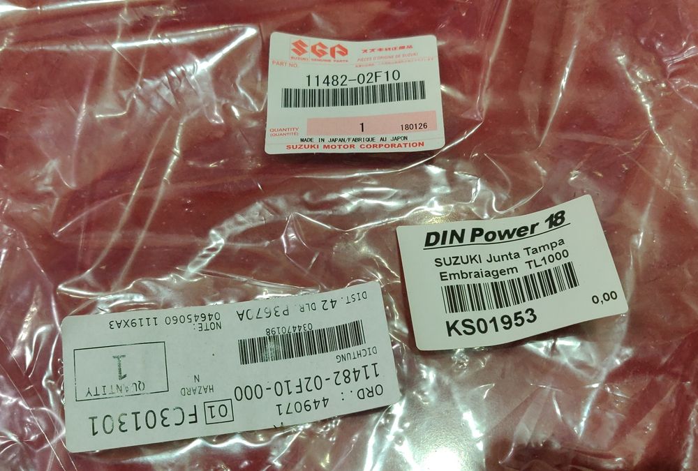 Suzuki TL 1000S, Junta interna, tampa embraiagem