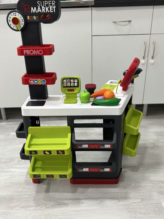 Supermercado Smoby de brincar + acessórios