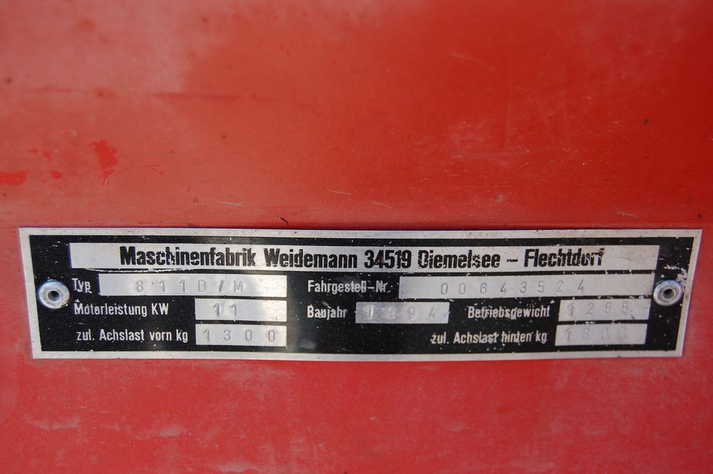 Ładowarka Weidemann 811DM Schaffer przegubowa wąska - nowy silnik!