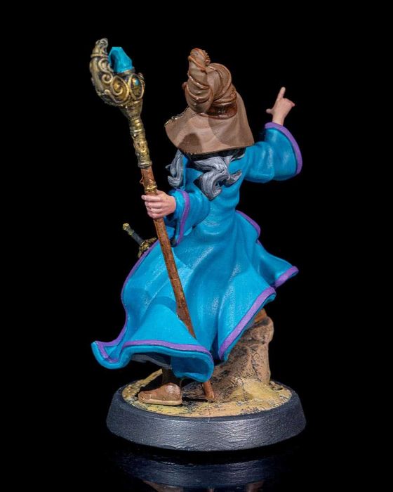 Uldor Neredras Mag figurka 32mm 14K zgodna z DnD RPG Pathfinder Warham