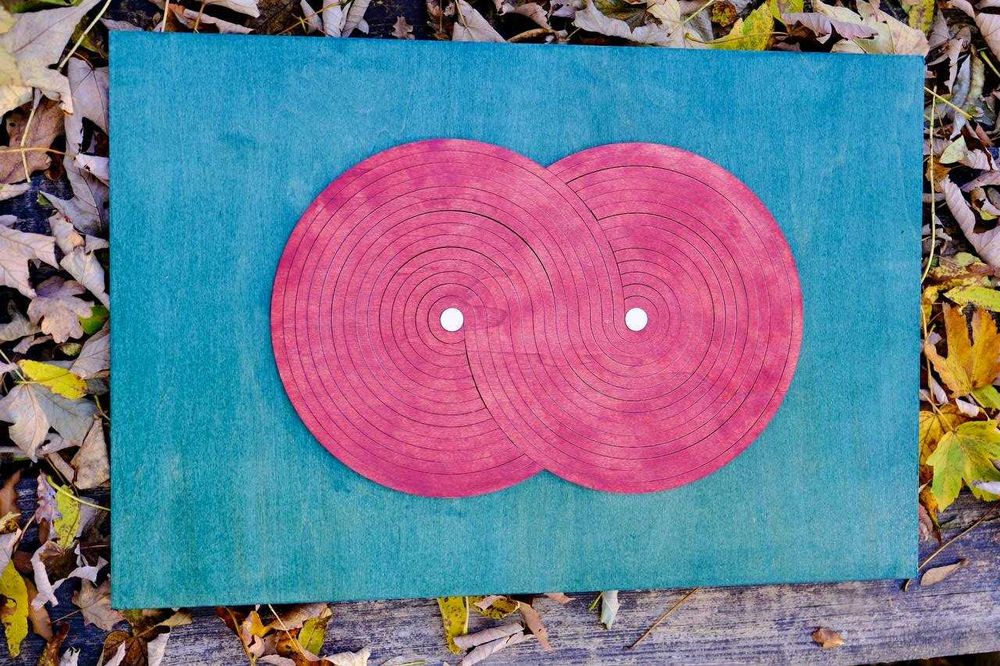 Dekoracyjny Obraz 3D z Drewna w Stylu Minimalistycznym