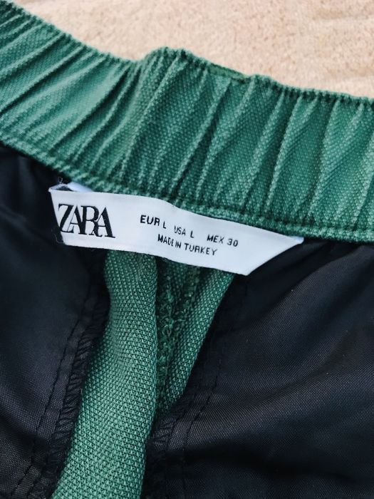 Брюки бананы ZARA M L, с косыми карманами, высокая посадка, оверсайз