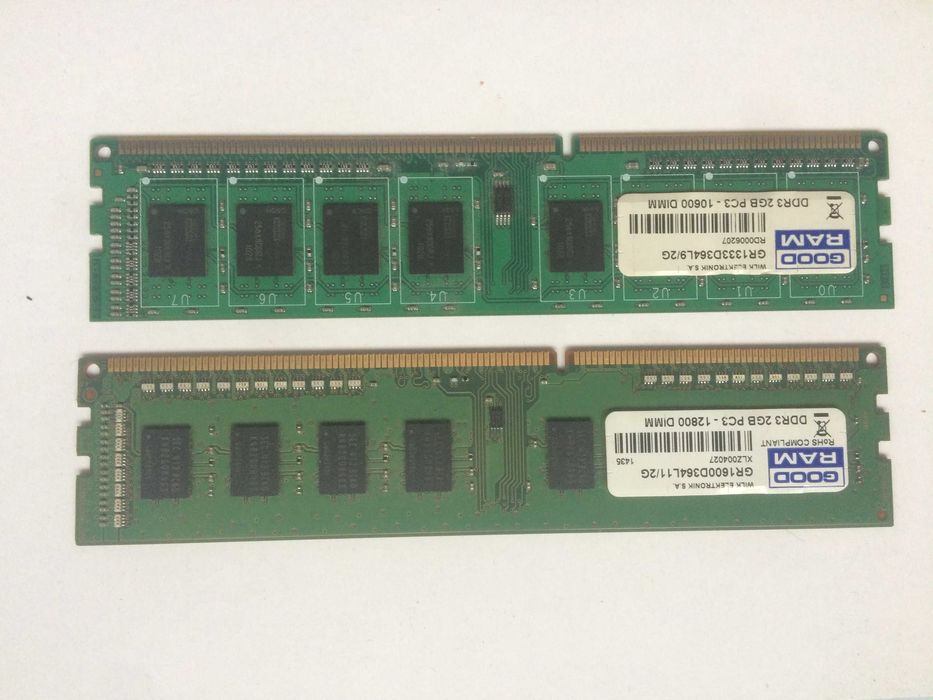 Оперативная память для пк  ddr-3 ddr-2 100% рабочая