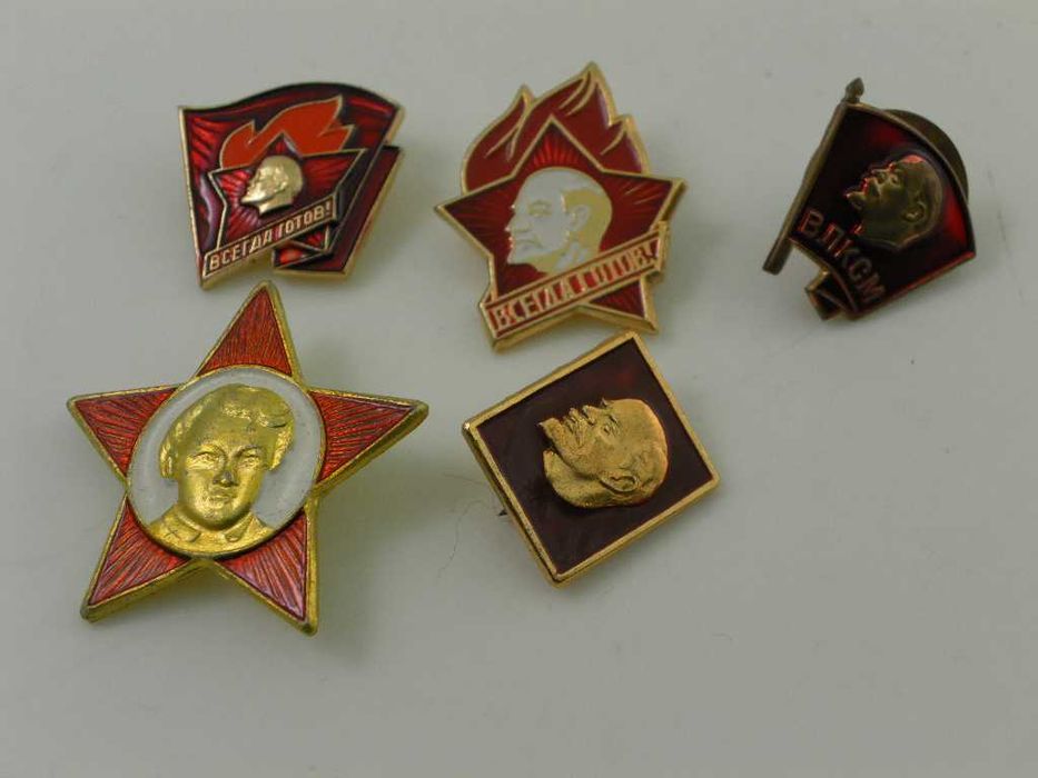 Odznaki . przypinki . Lenin . 5 szt