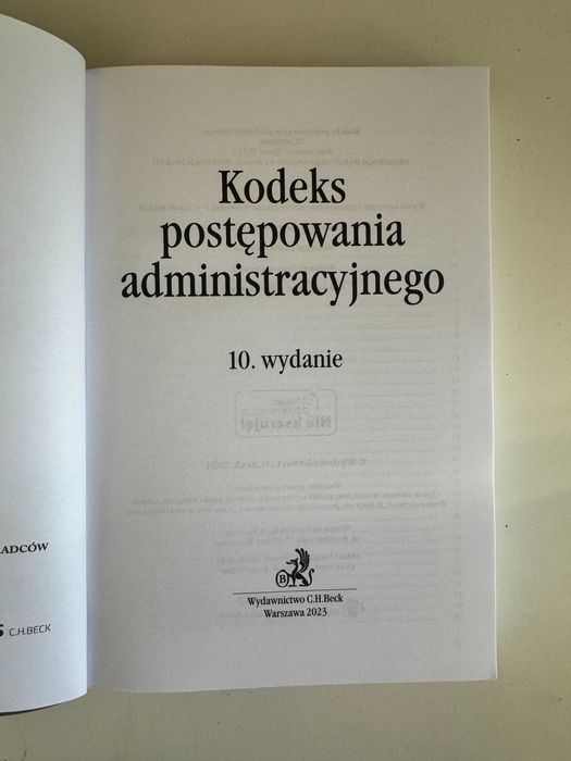 Kodeks postępowania administracyjnego ORZECZNICTWO APLIKANTA